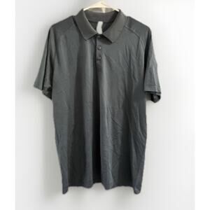 Lululemon Men’s Metal Vent Tech Athletic Golf Polo Mineral Blue/True Navy Sz XL